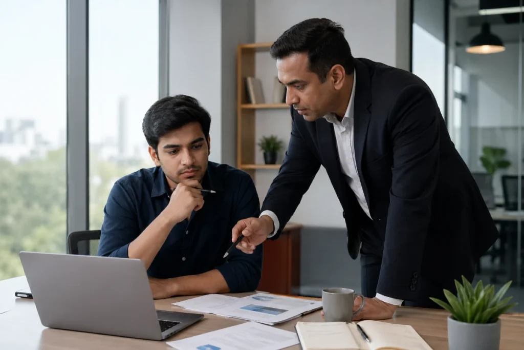 How to start a business in Bangalore with founder and consultant in office