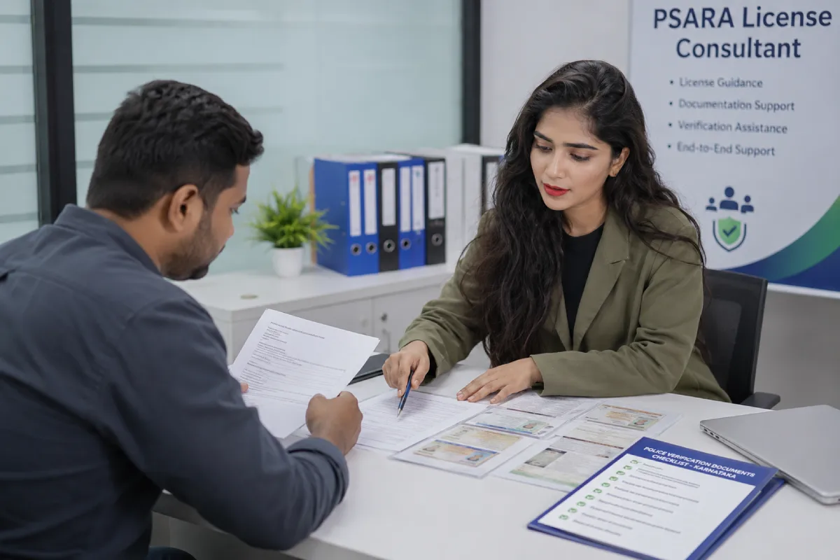 Police verification for PSARA License in Karnataka