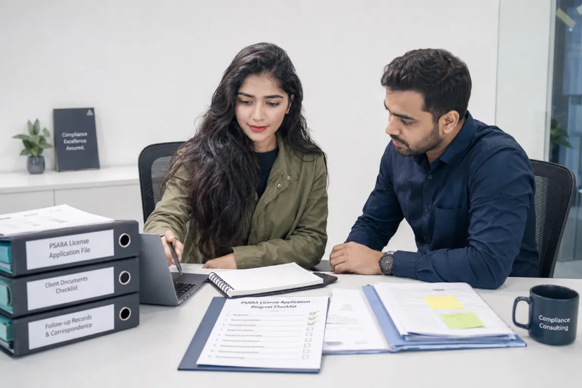 PSARA License application follow-up in Karnataka