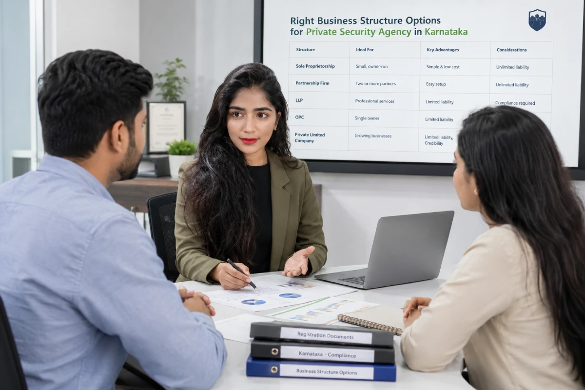 PSARA License in Karnataka business structure guidance for a security agency