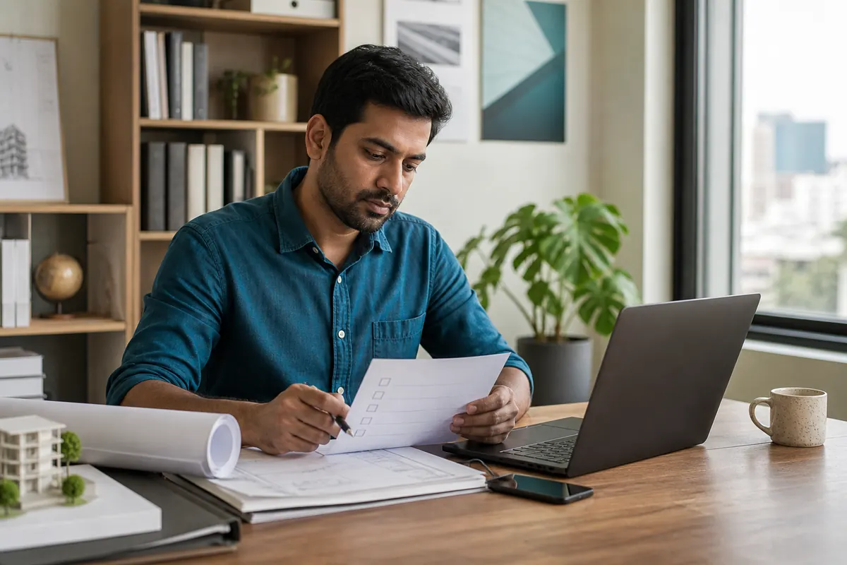 Self-employed professional preparing Karnataka compliance filing records